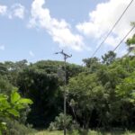 Instalan sistema de tendido eléctrico aéreo en el Parque Nacional La Llovizna