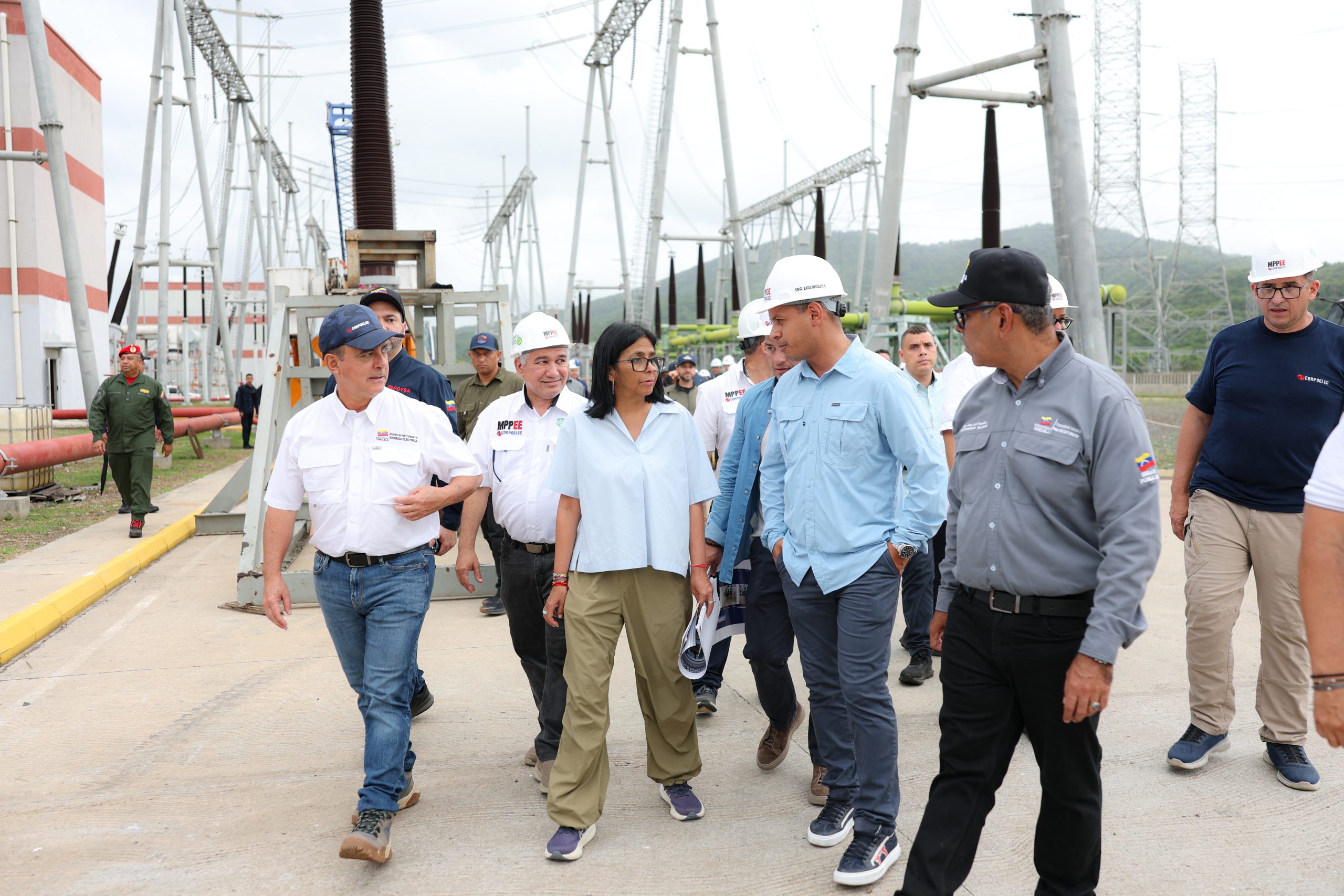 Inspeccionan trabajos de rehabilitación en instalaciones del SEN en Carabobo